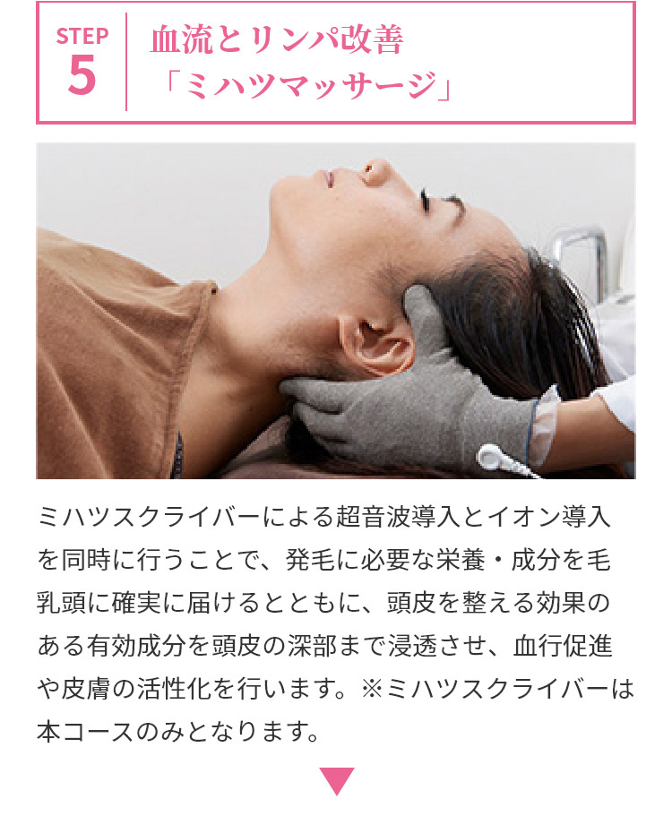 STEP5 超音波イオン導入「ミハツスクライバー」